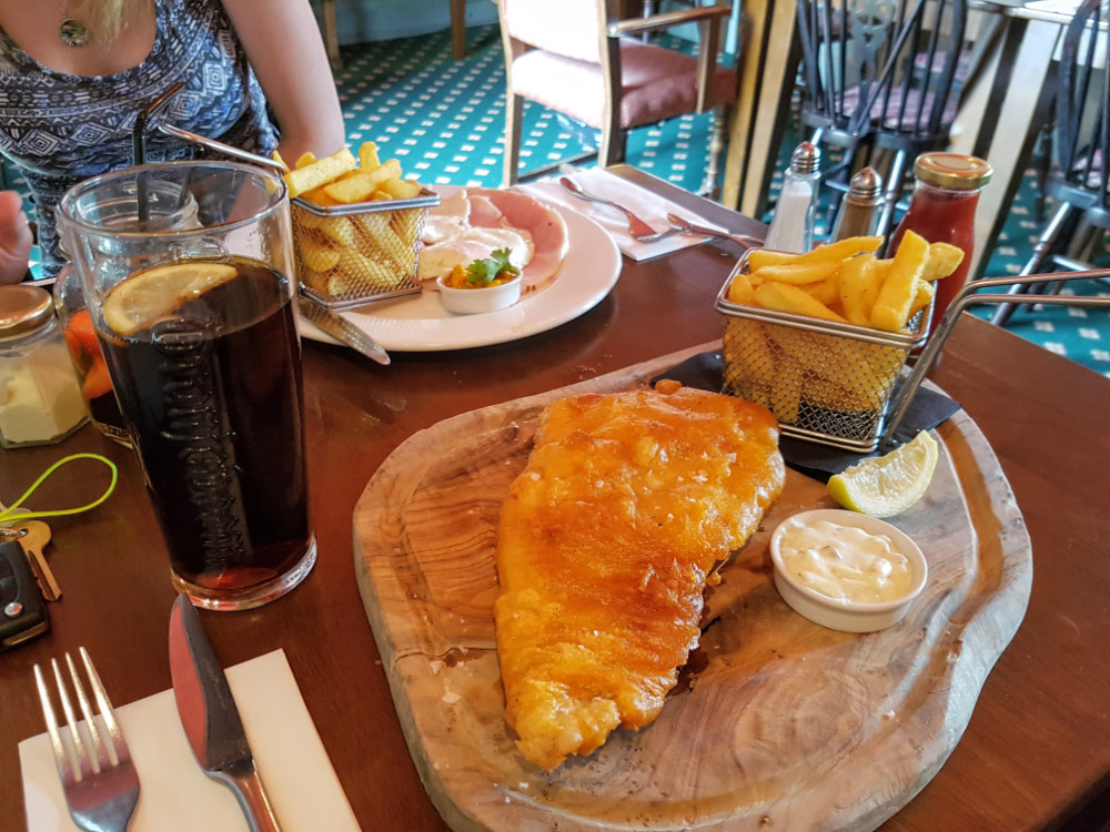 Fish and Chips at The Plough, Upper Dicker