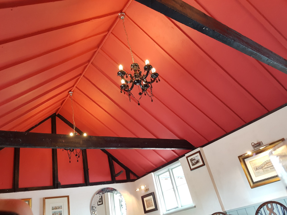 Odd décor at The Plough, Upper Dicker