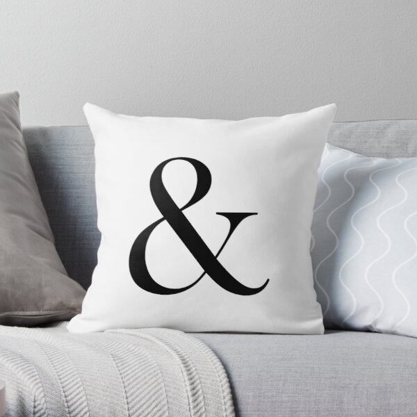 Throw Pillow - Letter Ampersand