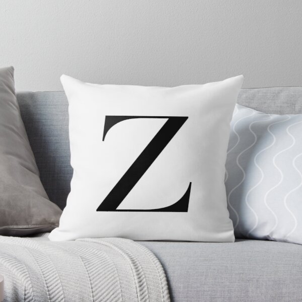 Throw Pillow - Letter Z